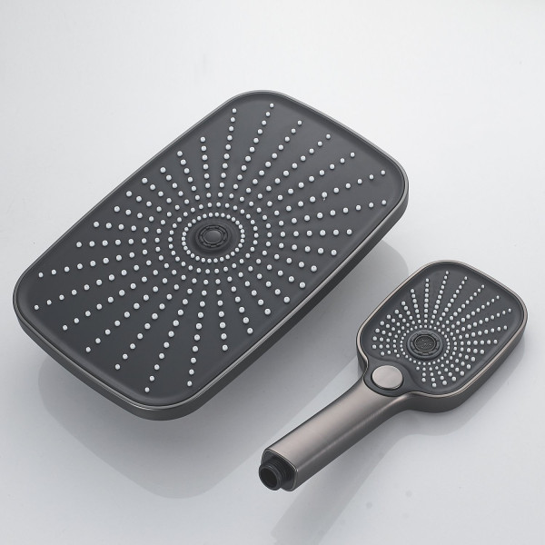 Душевая система Raffine F3685T, оружейная сталь. Фото 4