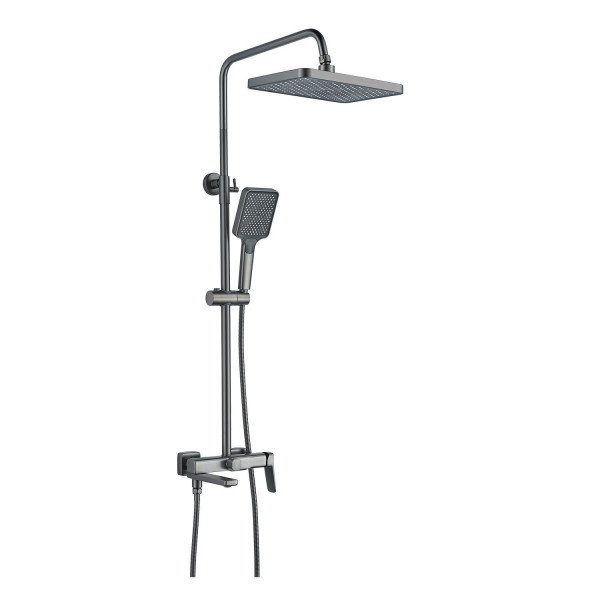Душевая система Raffine F3699T, оружейная сталь. Фото 1