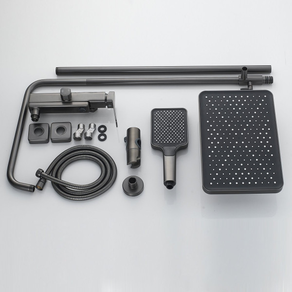 Душевая система Raffine F3699T, оружейная сталь. Фото 3