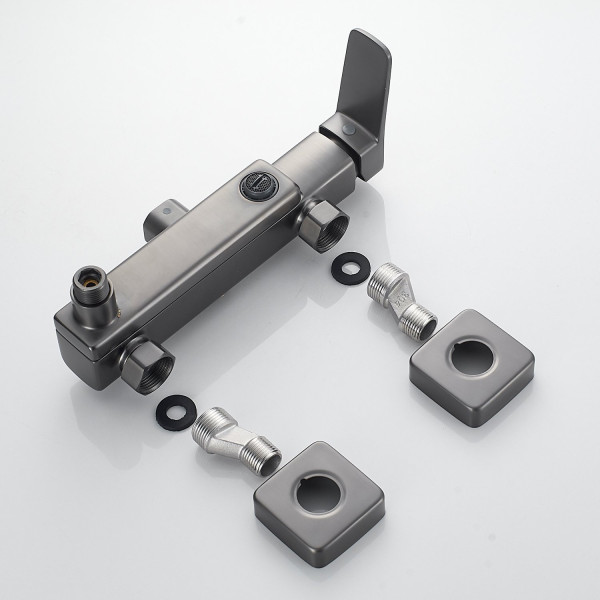 Душевая система Raffine F3699T, оружейная сталь. Фото 5