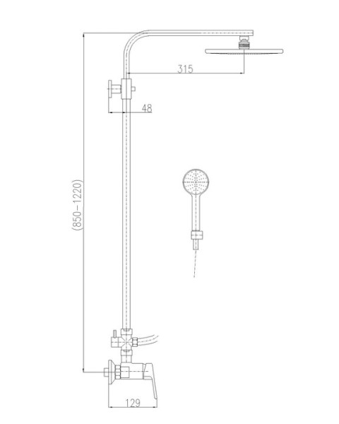 Душевая система Rav Slezak Colorado CO182.5/6. Фото 2