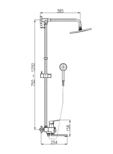 Душевая система Rav Slezak Colorado CO188.5/5. Фото 2