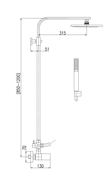 Душевая система Rav Slezak LR580.5/6. Фото 2