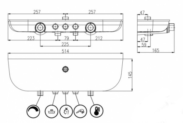 Душевая система Rav Slezak Murray MU253.5/5KC. Фото 2