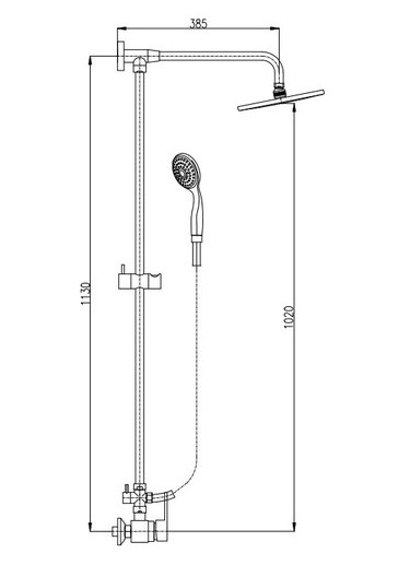 Душевая система Rav Slezak Zambezi ZA082.5/4. Фото 2
