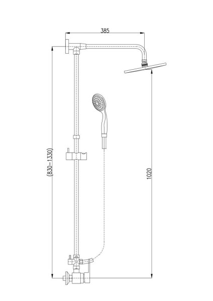 Душевая система Rav Slezak Zambezi ZA082.5/5. Фото 2