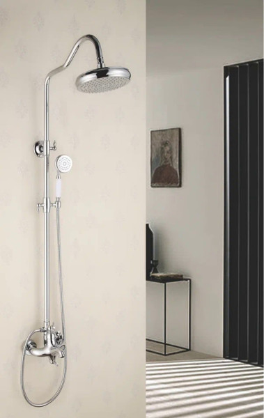 Душевая система Rose R0136, хром. Фото 3