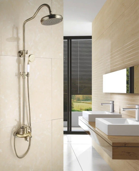 Душевая система Rose R0136Q, бронза. Фото 3