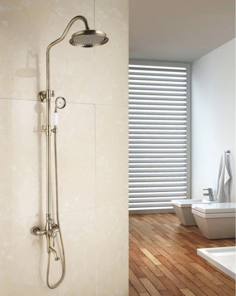 Душевая система Rose R0436Q, бронза. Фото 3