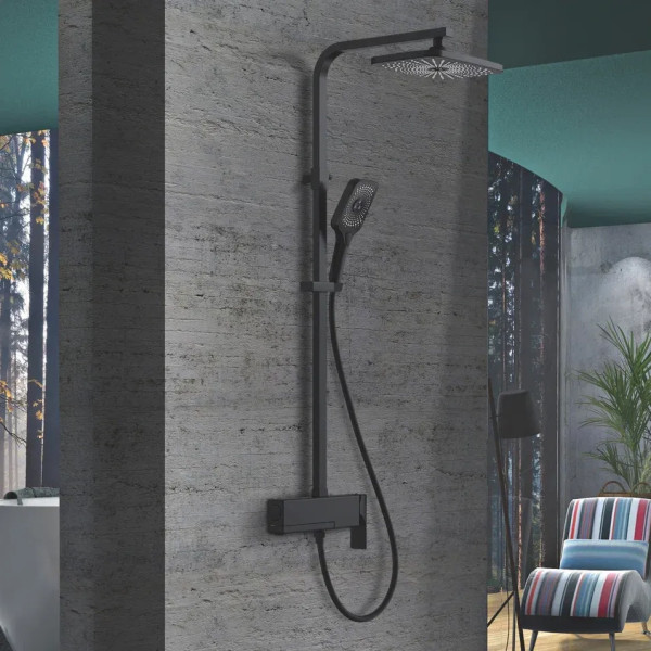 Душевая система Rose R1036H, черный. Фото 3