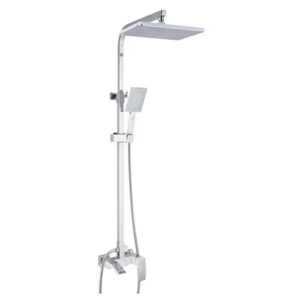 Душевая система Rose R1536F, белый/хром. Фото 1