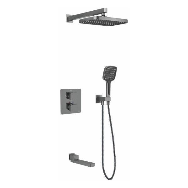 Душевая система Rose R1595T, пепельный. Фото 1
