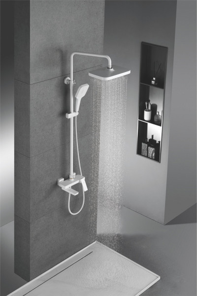 Душевая система Rose R1836C, белый. Фото 3