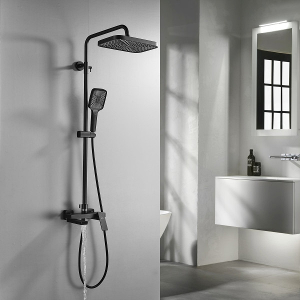 Душевая система Rose R1836H, черный. Фото 3