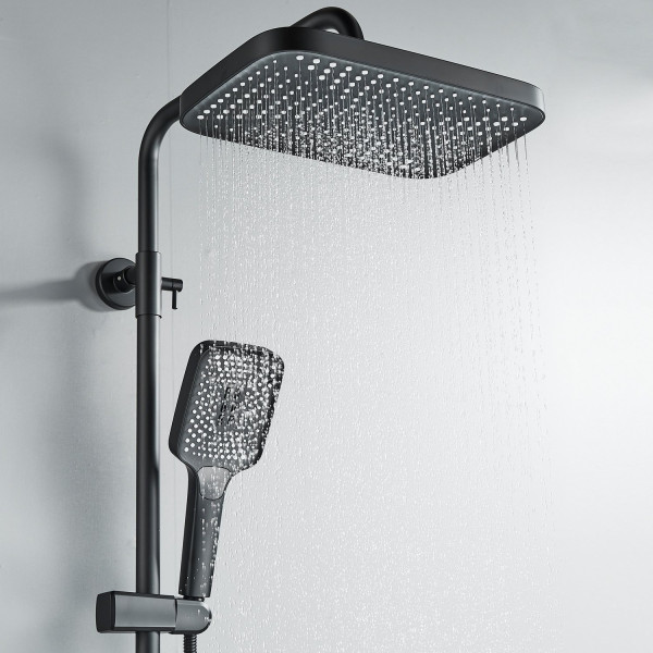 Душевая система Rose R1836H, черный. Фото 5