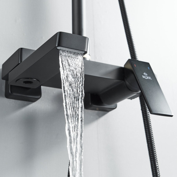 Душевая система Rose R1836H, черный. Фото 6