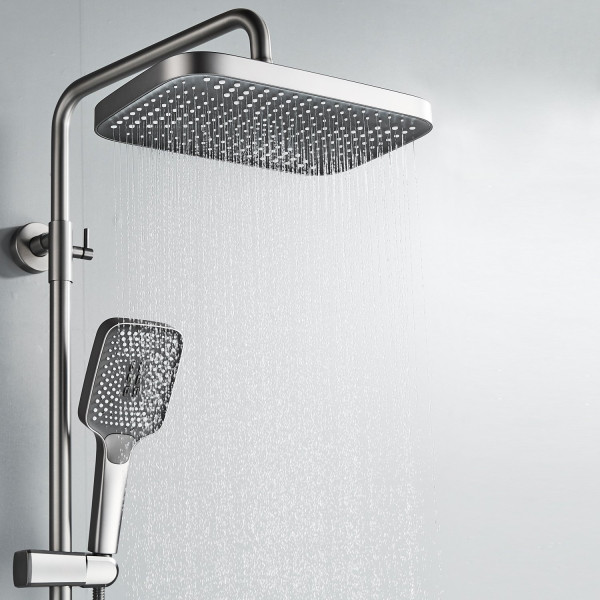 Душевая система Rose R1836T, пепельный. Фото 5