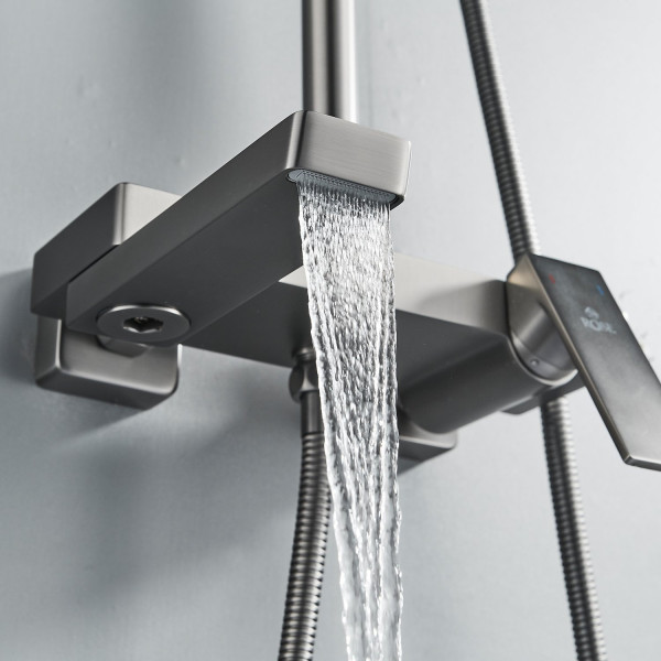 Душевая система Rose R1836T, пепельный. Фото 6