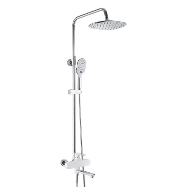 Душевая система Rose R2136F, белый/хром. Фото 1