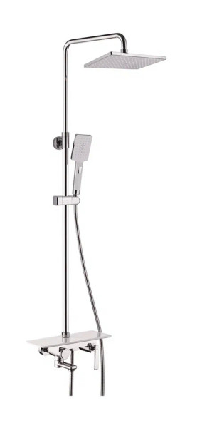 Душевая система Rose R2536F, белый/хром. Фото 1