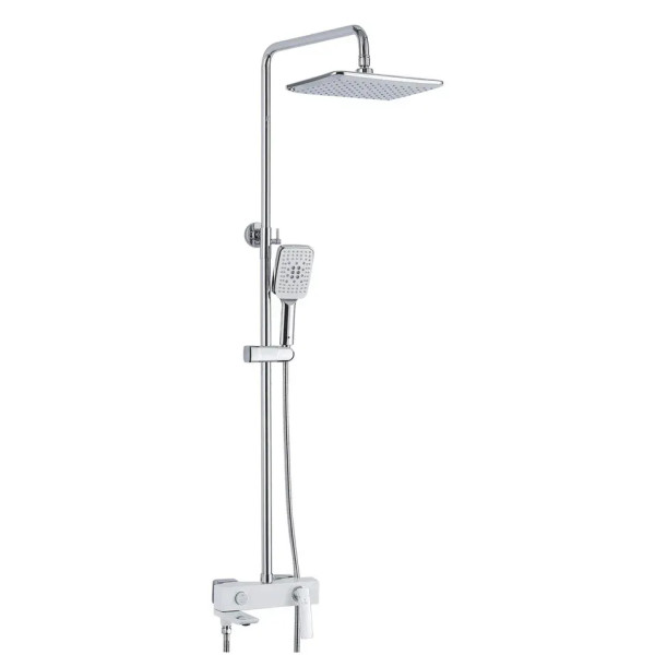 Душевая система Rose R2736F, белый/хром. Фото 1