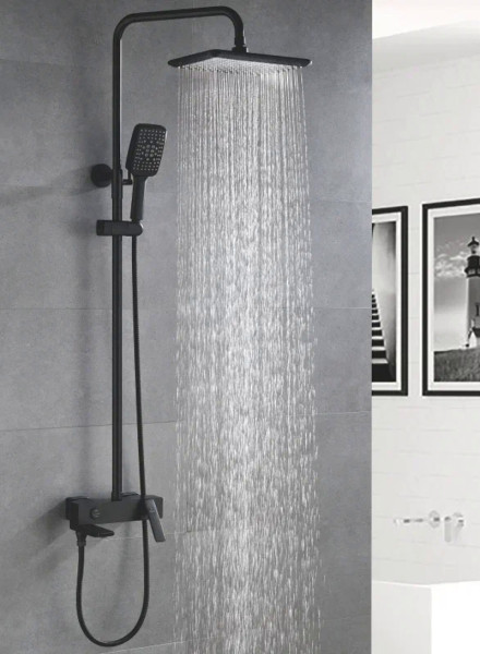 Душевая система Rose R2736H, черный. Фото 3