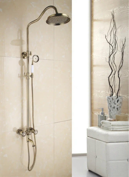 Душевая система Rose R3036Q, бронза. Фото 3