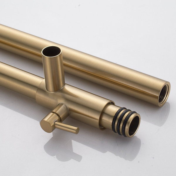 Душевая система Rose R3936G, золотой сатин. Фото 4