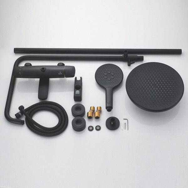 Душевая система Rose R3936H, черный. Фото 3