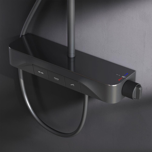 Душевая система с душевым смесителем-полкой и термостатом. Фото 3