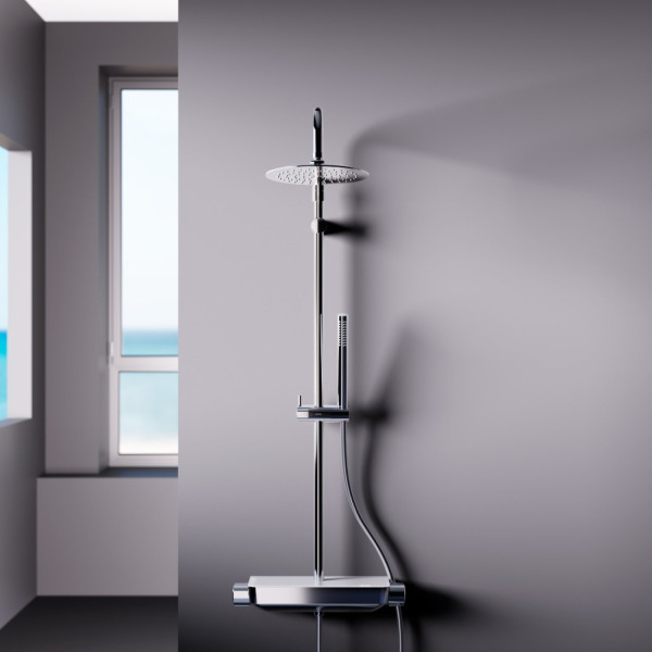 Душевая система с душевым смесителем-полкой. Фото 2