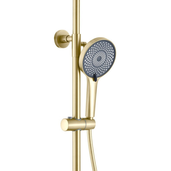 Душевая система с гигиеническим душем Olive s KABRERA 37294KBG, золотой сатин. Фото 4