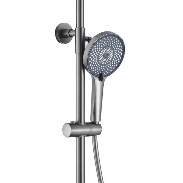 Душевая система с гигиеническим душем Olive s KABRERA 37294KBGM, оружейная сталь. Фото 4