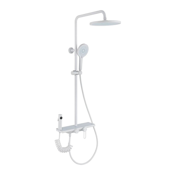 Душевая система с гигиеническим душем Olive s KABRERA 37294KBW, белый. Фото 1