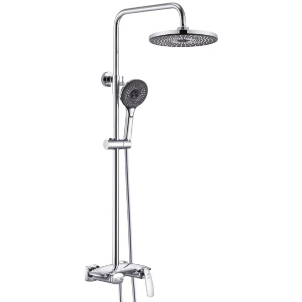 Душевая система с каскадным изливом Rose R1136, хром. Фото 1