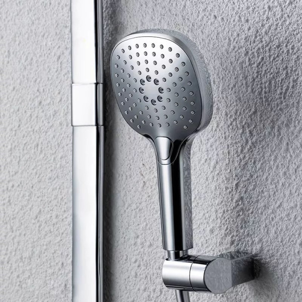 Душевая система с термостатом Bravat Cobble F6389423CP-A1-ENG, хром. Фото 3