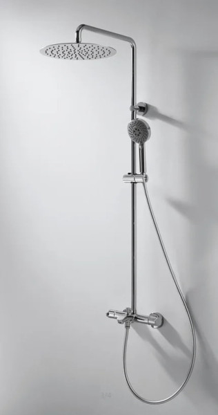 Душевая система с термостатом Bravat Waterfall SS F639114C-A5-RUS, хром. Фото 6
