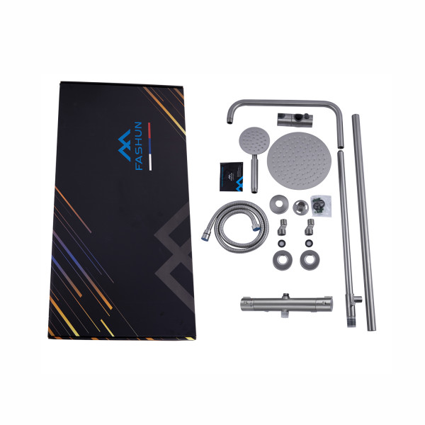 Душевая система с термостатом FASHUN A52427, сатин. Фото 3