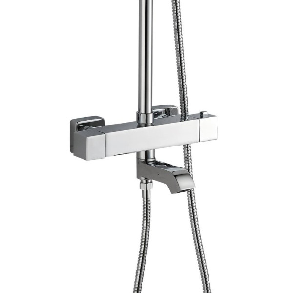 Душевая система с термостатом Haiba HB2422, хром. Фото 3
