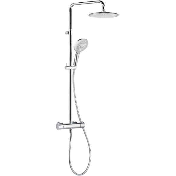 Душевая система с термостатом KLUDI FRESHLINE DUAL SHOWER SYSTEM хром (6709205-00). Фото 1
