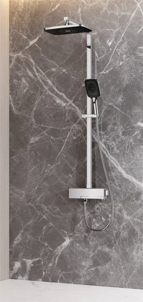 Душевая система с термостатом Rose R1096, хром. Фото 3