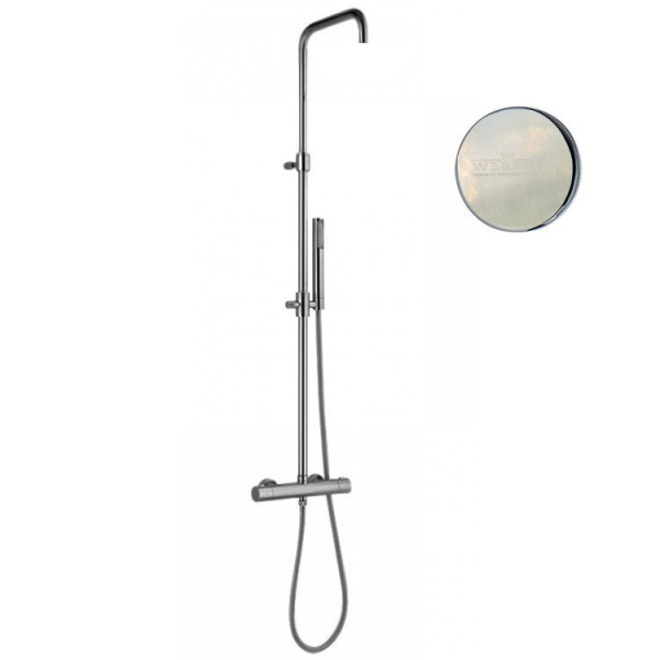 Душевая система с термостатом Webert Elio EL980508345, никель. Фото 1