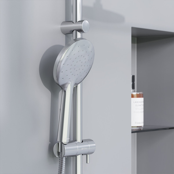 Душевая система с ванно-душевым смесителем-полкой и гигиеническим душем. Фото 3