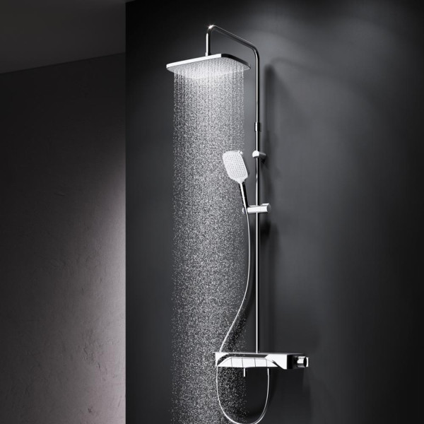 Душевая система с ванно-душевым смесителем-полкой. Фото 2