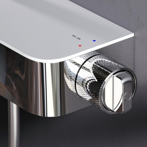 Душевая система с ванно-душевым смесителем-полкой. Фото 4