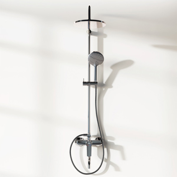 Душевая система с ванно-душевым смесителем. Фото 2