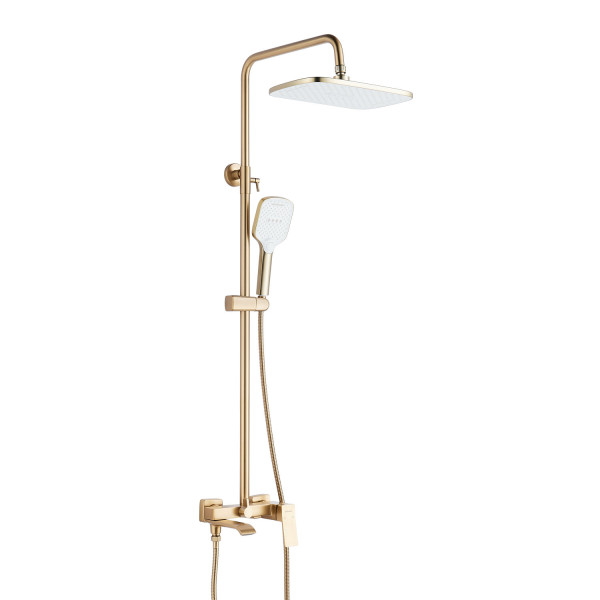 Душевая система Shevanik S4036G, золотой сатин. Фото 1