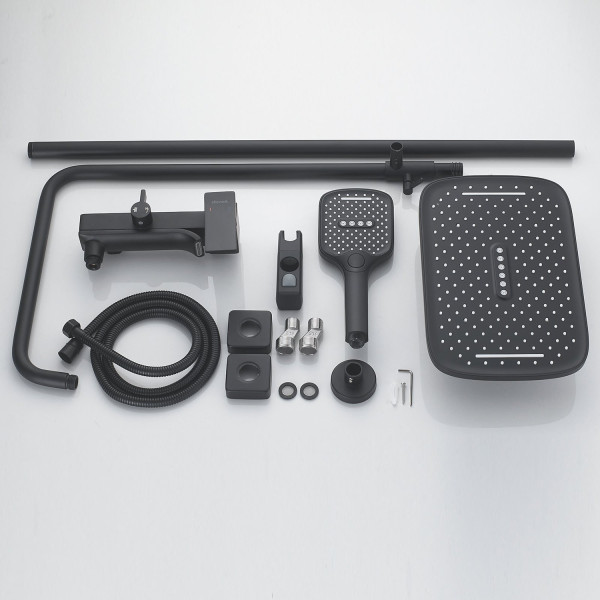 Душевая система Shevanik S4036H, черный. Фото 3