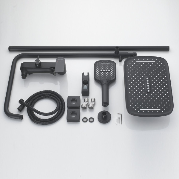 Душевая система Shevanik S4136H, черный. Фото 3