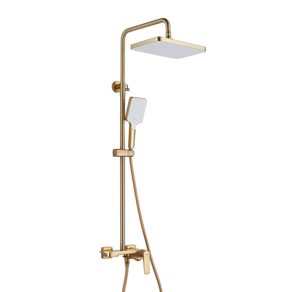 Душевая система Shevanik S4226G, золотой сатин. Фото 1